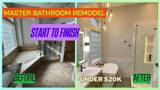 Modern Master Bathroom Remodel Start to Finish | Under $20K | Phoenix AZ