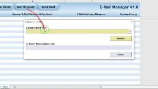 Outlook Email Manager in Excel VBA