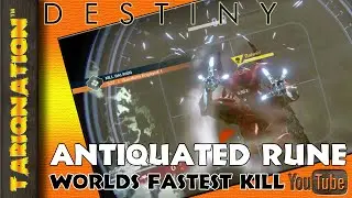 DESTINY BALWUR FASTEST SOLO KILL | TIER 3 ANTIQUATED RUNE