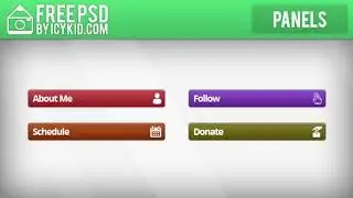 Free Twitch Panels - Mini Twitch panels - PSD - Free Download