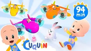 Os aviões coloridos de Cuquin e mais vídeos educativos ✈️ Desenhos animados para bebês