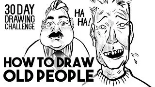 How to draw Old People ★ DAY 13 ★ [30 Day Drawing Challenge]
