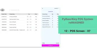 Python/Kivy POS System v2: 12 - POS Screen 07