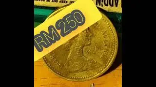 ONE POUND UK ROYAL ARMS, 1983,NICKEL BRASS, FOR SALE RM250