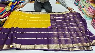 Chickpet Bangalore Wholesale Festival Mysore Silk Sarees/Single Saree Courier AVL/Shopping