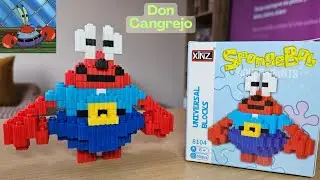 DON CANGREJO tipo LEGO 🦀 | Figura Armable | Mr. Krabs | Bob Esponja | Sponge Bob Squarepants LEGO