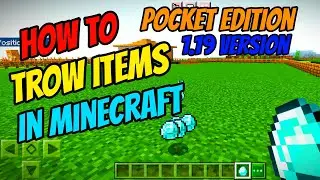 How To Trow Items In Minecraft Pocket Edition||How To Trow Items In Minecraft In Mobile||Tech Gamer