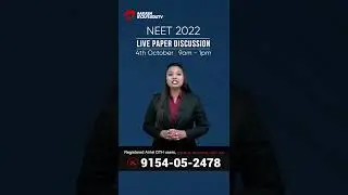 NEET 2022 Live Paper Discussion | Aakash BYJU'S EduTV | 4th October
