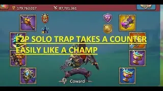 F2P solo trap with a t4 frontline takes a counter more easily