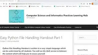 Python File Handling Part 1with question answer | Text File vs Binary File | modes of opening file