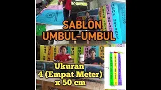 Sablon Umbul-umbul 4 Meter Mudah dan Cepat | Ateena Clothing