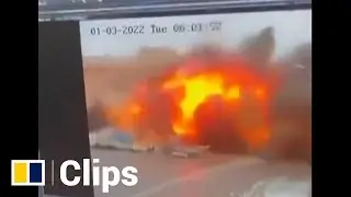 Ukraine missile strike on state administration building in Kharkiv region