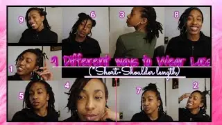 Easy ways to Style Short or Med Length Locs! #locs #locstyles #locjourney #howto #hair #hairstyle