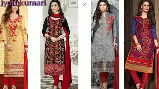 Beautiful Embroidered chudidar long salwar suit designs 2019