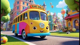 Wheels on the Bus Animals &ndash; A Zoo Adventure Ride | Fun Animal Song for Kids | Sing Along Nursery