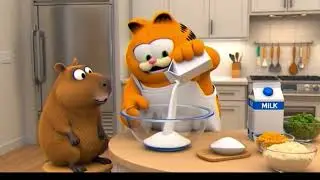 Garfield's Cooking Tutorial: making your own ice-cream at home (Capybara  special appearance)