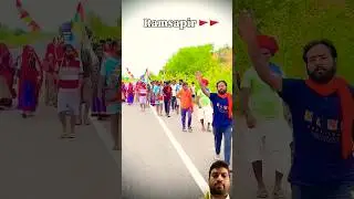 बाबा रामदेवजी मेला🙏#मरुधर में धोली धजा #shortsviral #pedalyatra #ramdevradham🙏