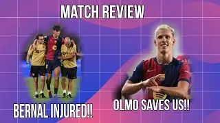 FC Barcelona comeback| Marc Bernal Injured | Match Review|