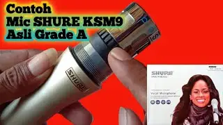 Tampilan dari mic shure ksm9 ASLI grade A