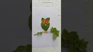 owl#leafart#diyart#crafts