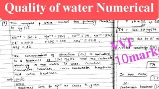 quality of water || carbonate , Non-carbonate and total hardness of water || water supply Eng. ||