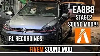 FiveM Car Sound Mod - Volkswagen EA888 Stage 2 Downpipe Midpipe Stock Muffler DSG Sound