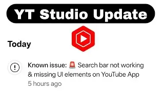 Known issue 🚨 Search bar not working & missing UI elements on YouTube App