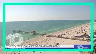 Chill Sunday afternoon view at Clearwater Beach