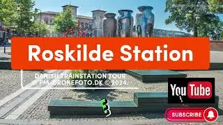 4K - Danish Train Station Tour - Ep. 8: Roskilde Station.