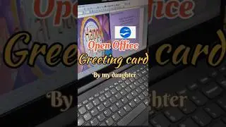 Digital Greeting card in OpenOffice #education #educationalvideo #children #school #computer