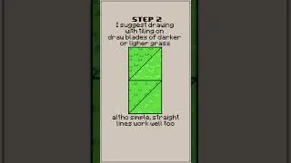 Pixel art Grass Tile [tutorial] #Shorts