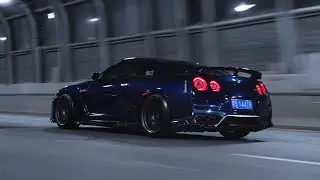 4K【Prostr11t】 R35 Midnight Cruise Through the City