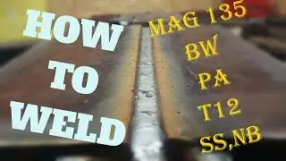 HOW TO weld GMAW 1G/Jak spawać Mag 135 BW PA