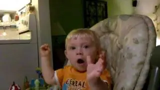 Baby yelling funny