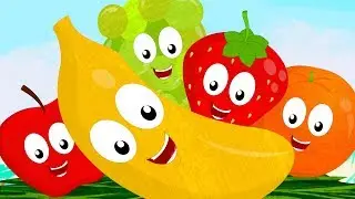 Five Little Fruits | Learn Fruits For Kids | Fruits Song | Crayons Nursery Rhymes