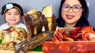 BALBACUA | BEEF RIBS | EATING SHOW |FILIPINO FOOD | MUKBANG WITH MINI ME