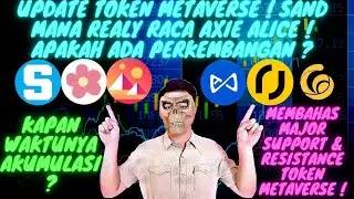METAVERSE UPDATE TERBARU ! SAND MANA REALY AXIE RACA ALICE ! INI SUPPORT & RESISTANCE PENTINGNYA !