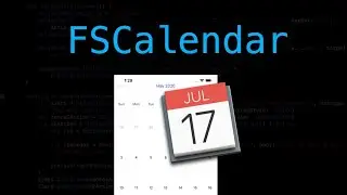 How to integrate a calendar in your app | FSCalendar | Xcode 11, Swift 5