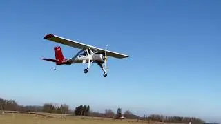 Große Scale Wilga von Thomahawk im Einsatz bei der Modellflugschule Pöting.