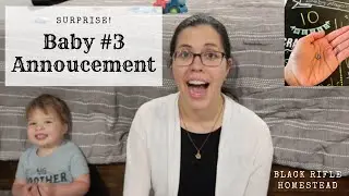 SURPRISE! I'm pregnant with Baby #3! | My pro-life testimony | First trimester update | 3 under 3