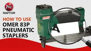 How to use Omer 83P pneumatic staplers gun video tutorial