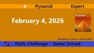 Microsoft Solitaire Collection | Pyramid Expert - February 4, 2026 | Daily Challenges