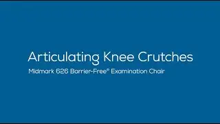 Midmark 626 Barrier-Free&reg; Exam Chair Articulating Knee Crutches