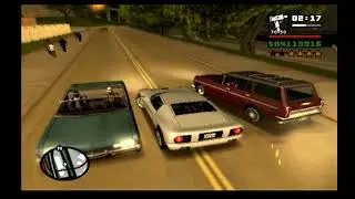 San Fierro Police Chase (GTA SA PS2 Gameplay)