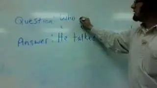 Using who to make questions