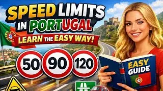 Car driving&rsquo;s Speed Limits in Portugal 🇵🇹 | Easy Way to Learn 🚗🏍️ | Car & Motorcycle Rules