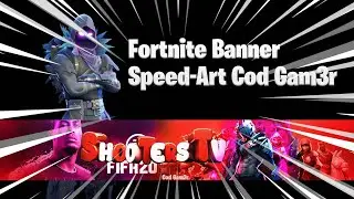 Fortnite Banner - SpeedArt by Cod Gam3r ( Banner per shootersTv) #banner #bannerfree #free 😱