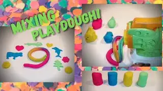 Making forms and animals with Play Doh! Learning numbers with colour play doh! Mixing play doh!