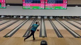 Bowling ASMR league night. Game one every shot is Tank Rampage Pearl.