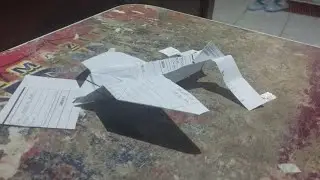 Origami plane long range glider